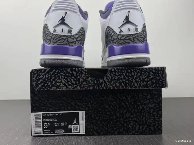 CT8532-105 'Dark Retro Air Jordan 3 Iris' 0518